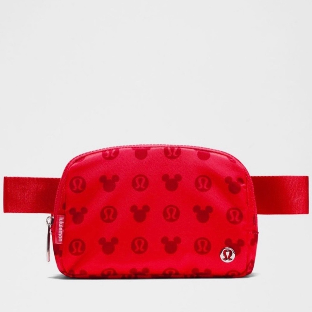 Lululemon Red Mickey Mouse Everywhere Belt Bag